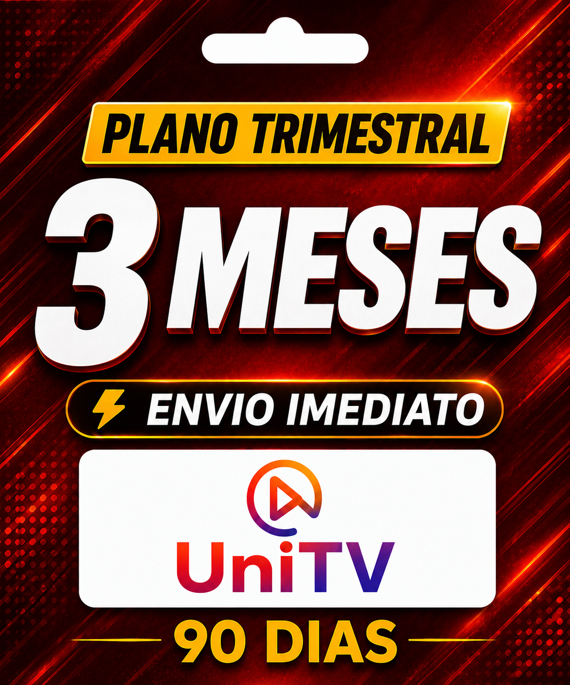 Recarga UniTV 90 Dias